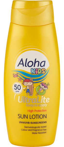 SPF 50 Kids Colour and Fragrance Free Lotion Ultralite